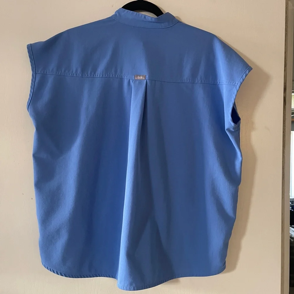 Figs Rafaela Scrub Top Ceil Blue Small - Picture 3 of 3